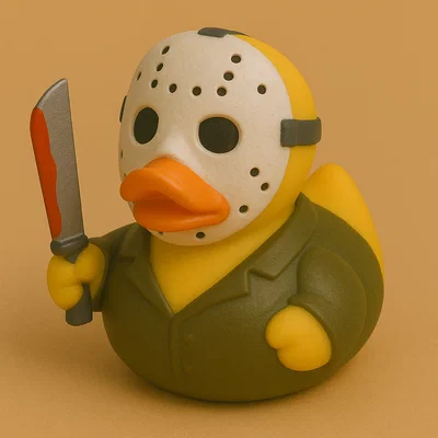 Mô hình chú vịt Jason Duck trang trí độc đáo cho người yêu kinh dị