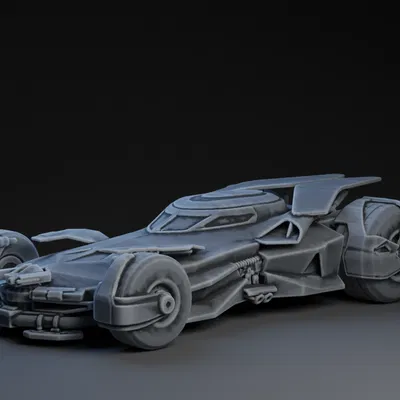 Mô hình xe Batmobile từ phim Batman v Superman in 3D siêu chất