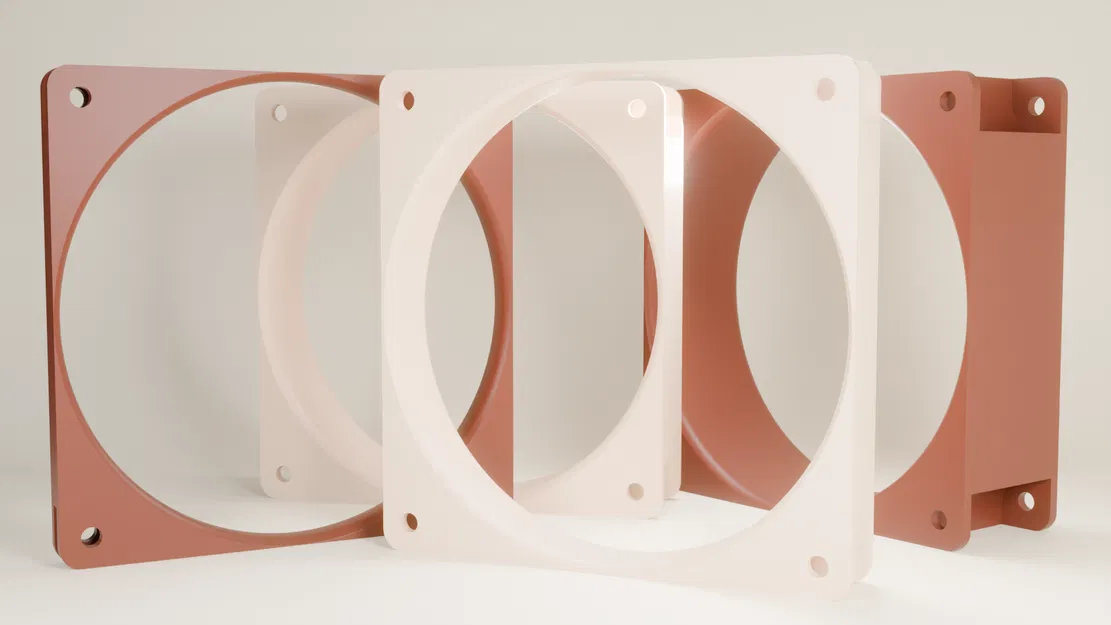 Spacer quạt 120/140mm tối ưu luồng gió (hỗ trợ tốt cho NF-A12x25) - Image 5