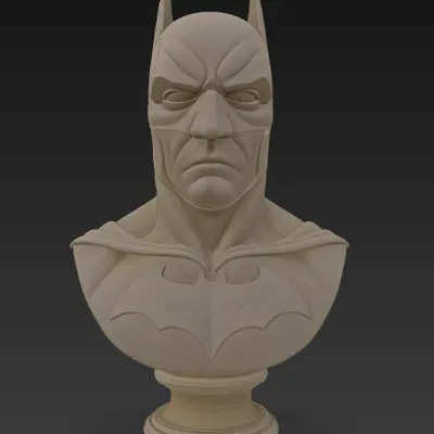 Tượng bán thân Dark Vigilante theo phong cách đá cẩm thạch