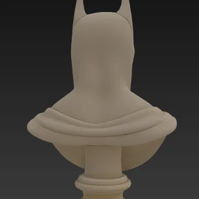 Tượng bán thân Dark Vigilante theo phong cách đá cẩm thạch