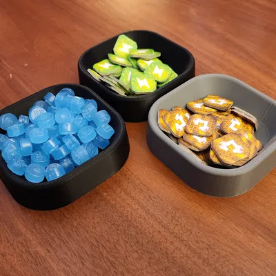 Stack'n'Play - Khay đựng token board game xếp chồng - ĐÃ CÓ NẮP