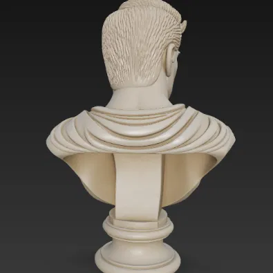 Mô hình tượng bán thân Superman phong cách đá cẩm thạch