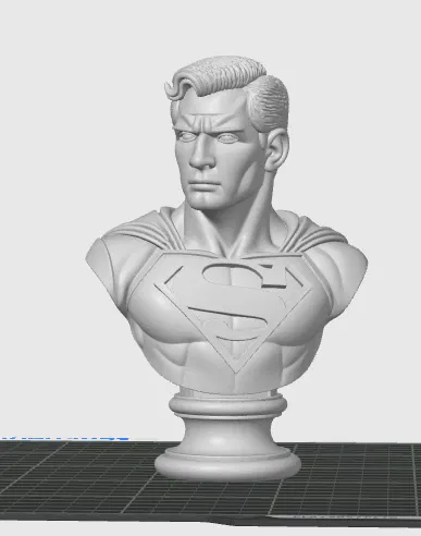 Mô hình tượng bán thân Superman phong cách đá cẩm thạch - Image 5