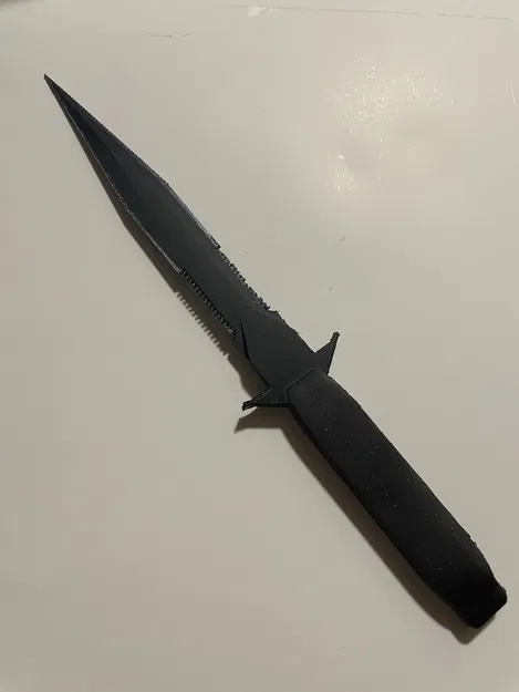 Mô hình dao chiến đấu (Combat Knife) 3D - Phụ kiện đạo cụ cực ngầu - Image 3