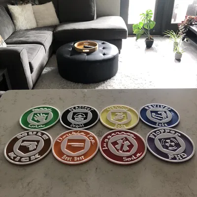 Bộ đế lót ly Call of Duty Perk