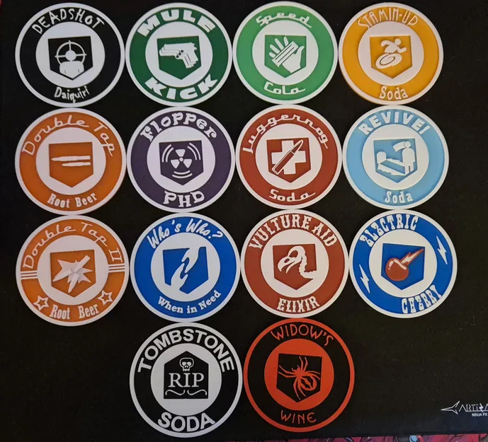 Bộ sưu tập lót ly Perk Call of Duty Zombies từ WaW đến BO3 - Image 1