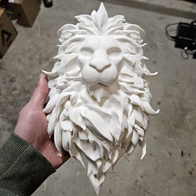Mô hình trang trí đầu sư tử ấn tượng - File in 3D sắc nét