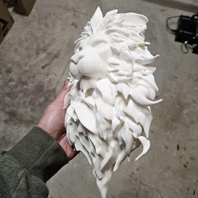 Mô hình trang trí đầu sư tử ấn tượng - File in 3D sắc nét
