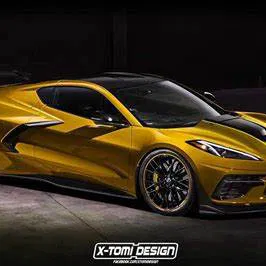 Mô hình in 3D siêu xe Corvette C8 Stingray cực chi tiết