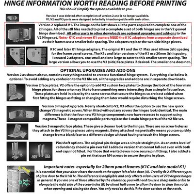 Adapter K1C (và K1 đời mới) để lắp bản lề 270 độ V2 & V3