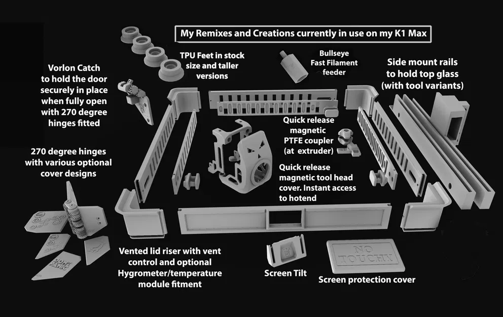 Adapter K1C (và K1 đời mới) để lắp bản lề 270 độ V2 & V3 - Image 4