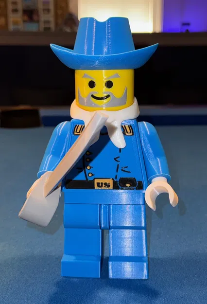 Mô hình Cavalry Colonel (Colt Carlson) Brick MegaFigure (Tỉ lệ 5:1) - Image 1