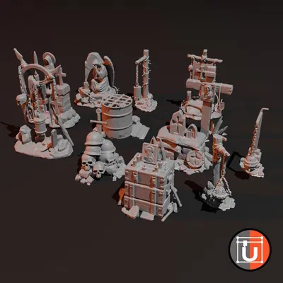 Relics of War – 12 Điện thờ chiến trường, Lư hương & Bàn thờ phong cách Grimdark