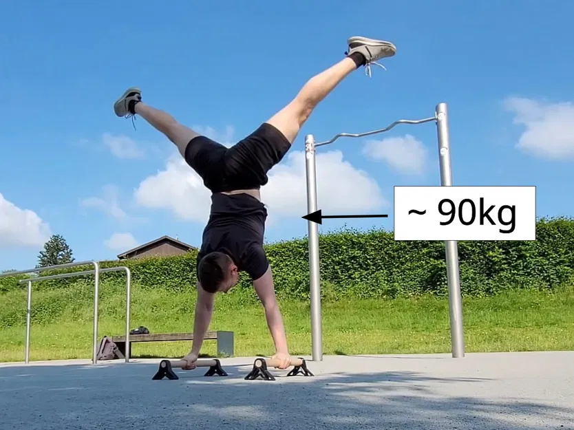 Parallettes/Thanh Hít Đất Kiểu Dáng Truss (Đường kính 40/28 mm) - Image 5