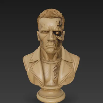 Tượng Bán Thân Cybernetic Guardian