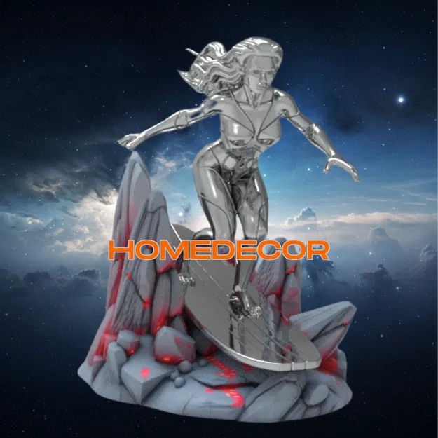 Mô hình 3D Silver Surfer từ Fantastic 4 - Image 1