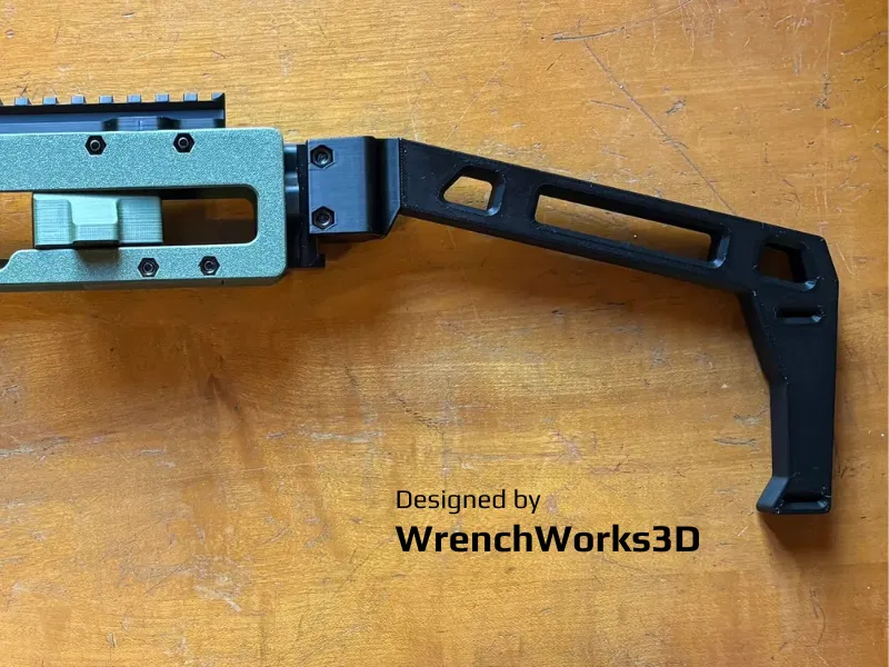 BLOCKOBRACE - Phụ kiện Pistol brace cho ray Picatinny - Image 1