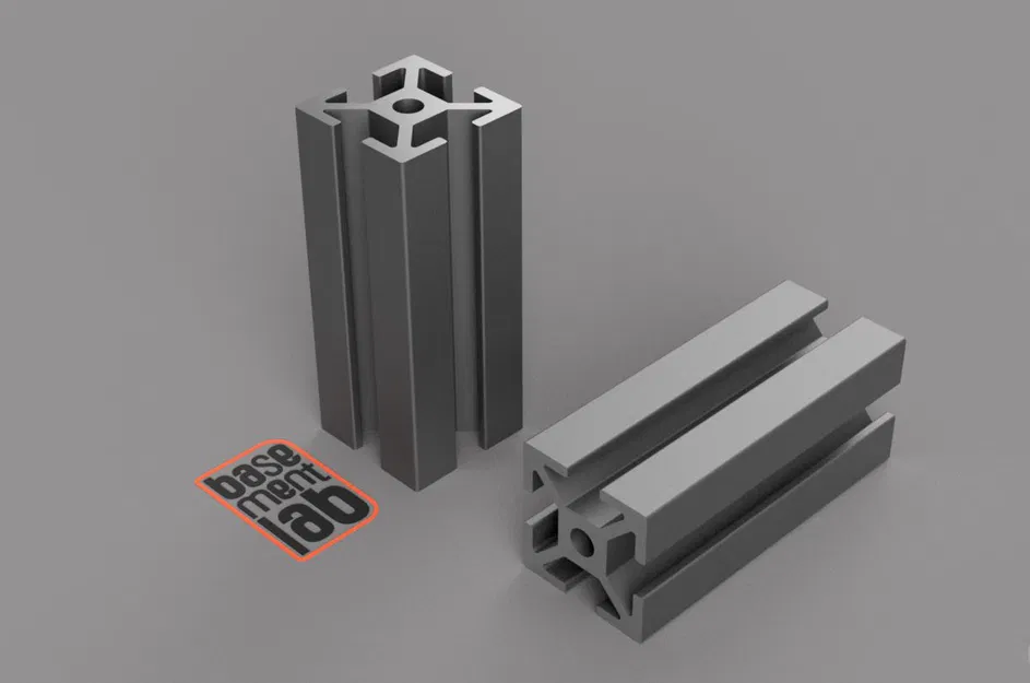 Thanh nhôm định hình 2020 mở 4 mặt (Parametric) - Image 1