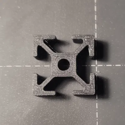 Thanh nhôm định hình 2020 mở 4 mặt (Parametric)