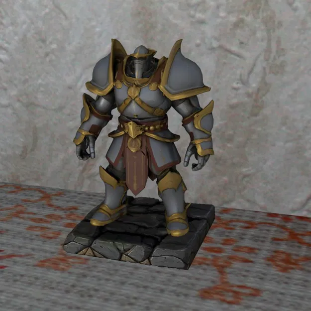 Mô hình Hiệp sĩ sắt DND Miniatur Iron Knight - Sắc nét, dễ sơn màu - Image 1