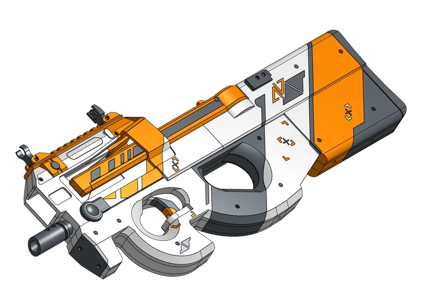 P90 Asiimov (Mô hình súng thun có băng đạn) - Image 4