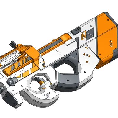 P90 Asiimov (Mô hình súng thun có băng đạn)