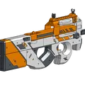 P90 Asiimov (Mô hình súng thun có băng đạn) - Thumbnail 6