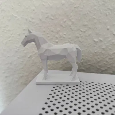Mô hình ngựa Low Poly
