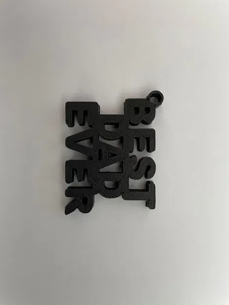 Móc khóa in 3D Best Dad Ever - Món quà ý nghĩa dành tặng người cha - Image 1