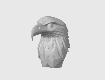 Tượng đầu đại bàng (Eagle Statue) - Mô hình trang trí 3D nghệ thuật - Image 2