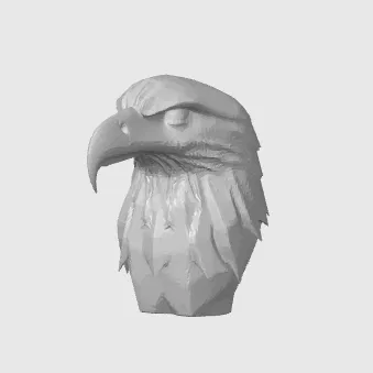 Tượng đầu đại bàng (Eagle Statue) - Mô hình trang trí 3D nghệ thuật