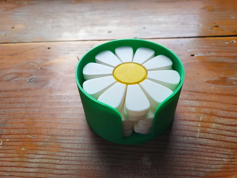 Bộ đế lót ly hình hoa - Image 1