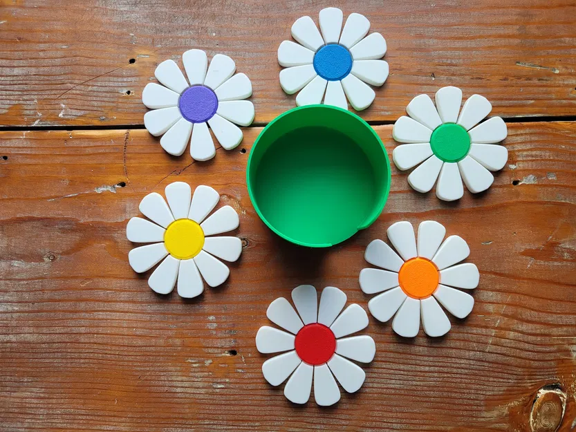 Bộ đế lót ly hình hoa - Image 3