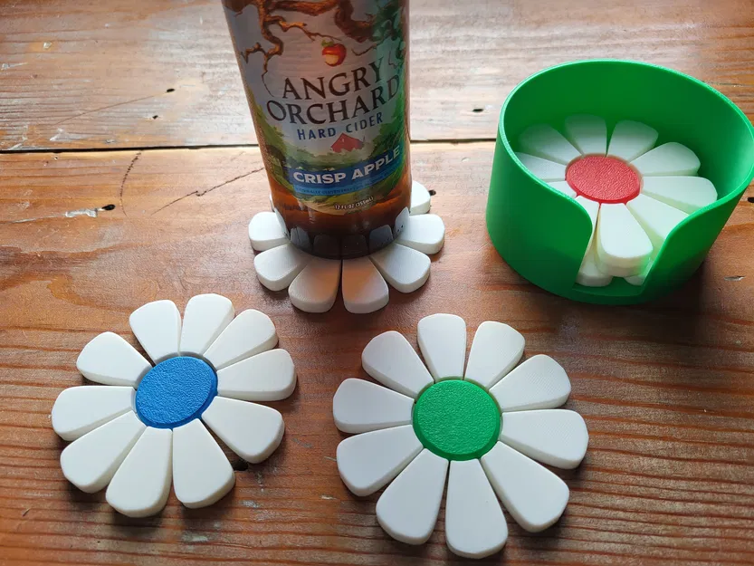 Bộ đế lót ly hình hoa - Image 4