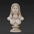 Mô hình 3D Tượng Bán Thân Cleopatra Nghệ Thuật (7cm) - Thumbnail 1