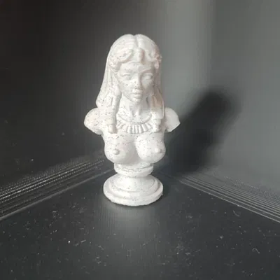 Mô hình 3D Tượng Bán Thân Cleopatra Nghệ Thuật (7cm)