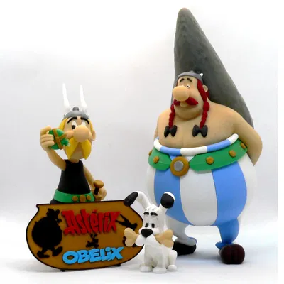 Mô hình Idefix (Chú cún của Asterix) tách màu để in 3D