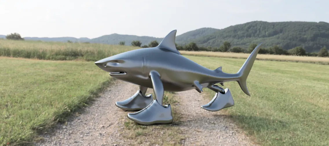 Mô hình 3D Tralalero Tralala - Image 2