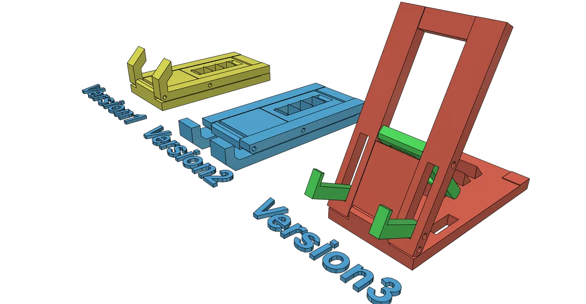 Giá đỡ điện thoại gập gọn, điều chỉnh được - Dễ in, không cần support - Image 1