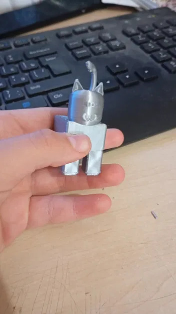 Mô hình chú mèo Roblox ngộ nghĩnh - Tải file STL in 3D - Image 2