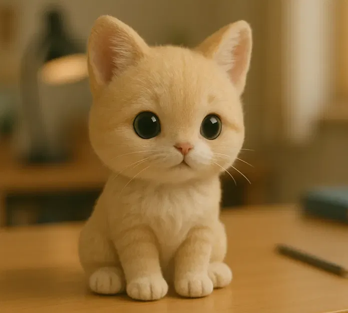 Mô hình chú mèo Cute Cat trang trí bàn làm việc cực xinh - Image 1