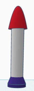 Mô hình tên lửa 3D dễ in cho người mới bắt đầu - Image 1