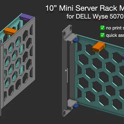 Khung Rack Mount 10" tùy chỉnh cho DELL Wyse 5070
