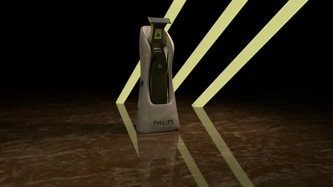 Đế giữ máy cạo râu Philips OneBlade thiết kế gọn gàng, hiện đại - Image 1