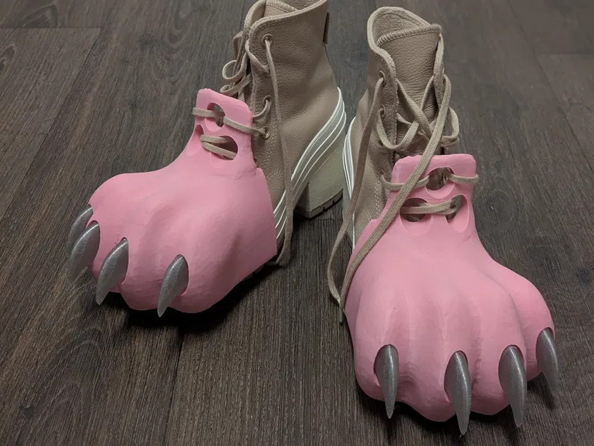 Mẫu in 3D ốp bàn chân thú (Fursuit Feet Paws) dành cho Cosplay - Image 1