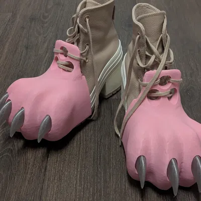 Mẫu in 3D ốp bàn chân thú (Fursuit Feet Paws) dành cho Cosplay