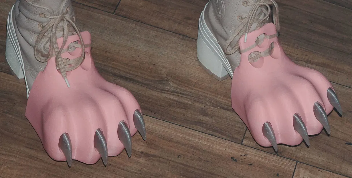 Mẫu in 3D ốp bàn chân thú (Fursuit Feet Paws) dành cho Cosplay - Image 2
