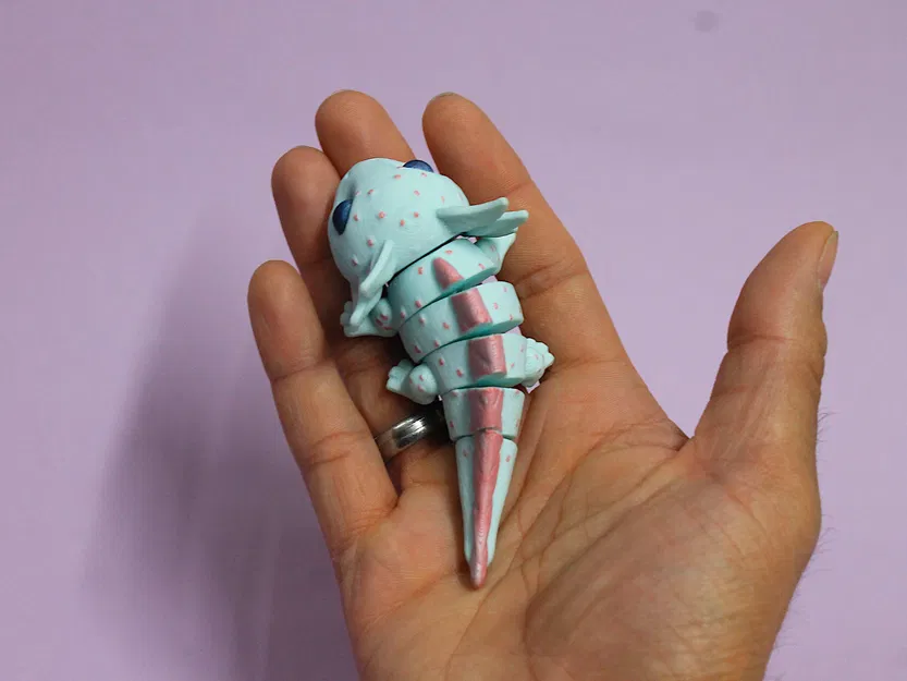 Mô hình Axolotl cử động linh hoạt (Articulated Axolotl) đáng yêu - Image 2