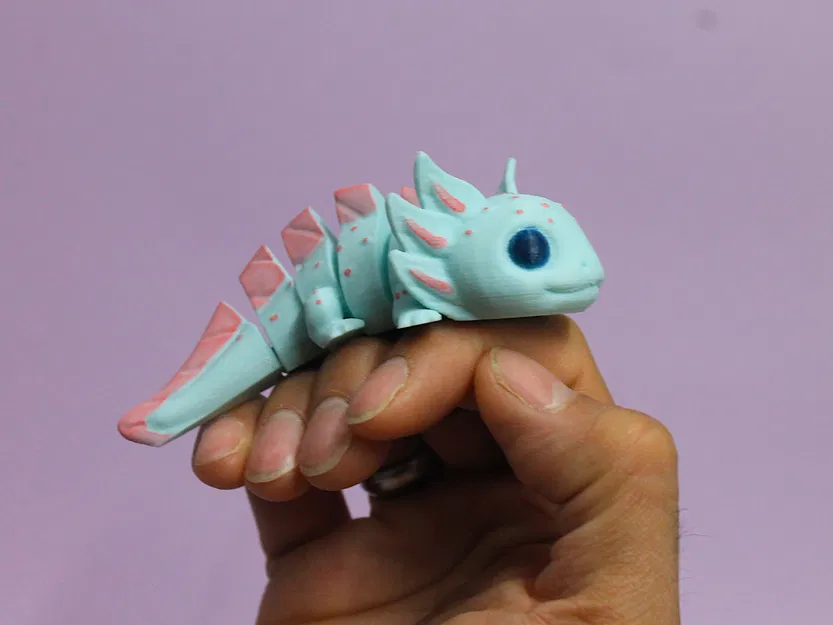 Mô hình Axolotl cử động linh hoạt (Articulated Axolotl) đáng yêu - Image 3